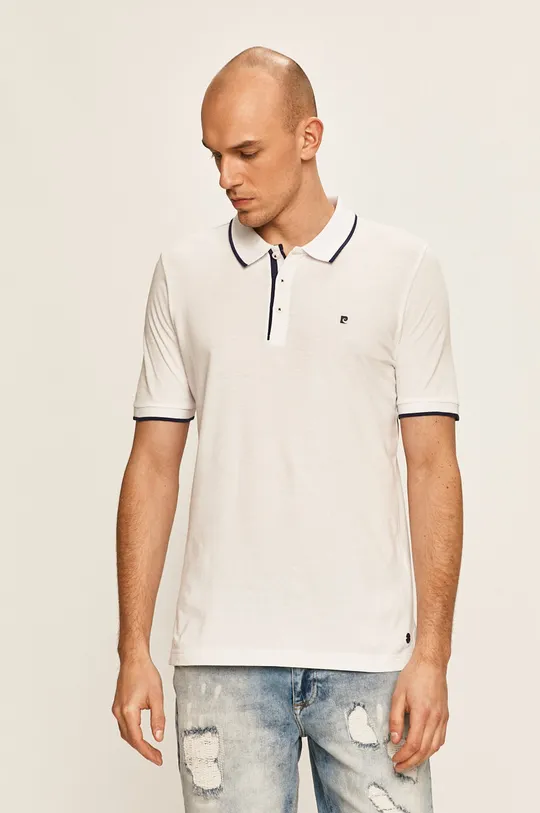 biela Pierre Cardin - Polo tričko Pánsky