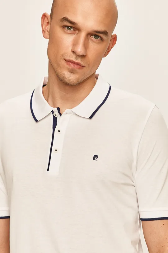 biela Pierre Cardin - Polo tričko