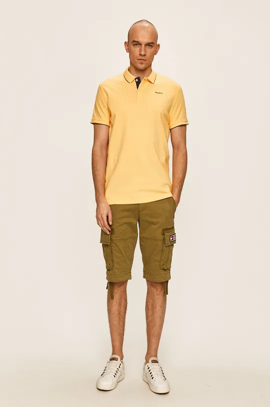 Pepe Jeans - Polo tričko Lucas žltá