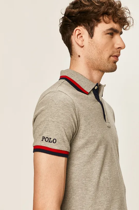 sivá Polo Ralph Lauren - Pánske polo tričko
