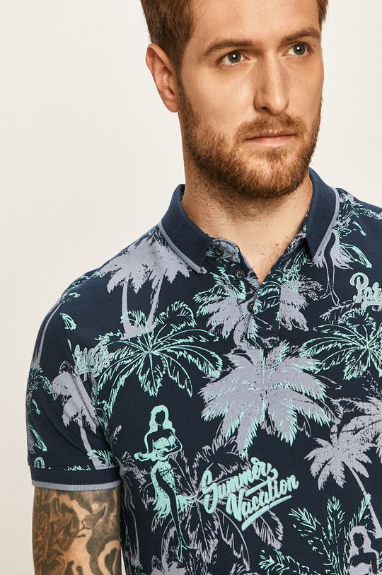 námořnická modř Tom Tailor Denim - Polo tričko