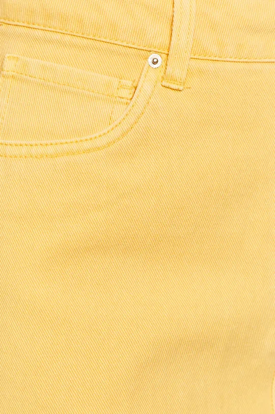 žltá Vero Moda - Rifľová sukňa