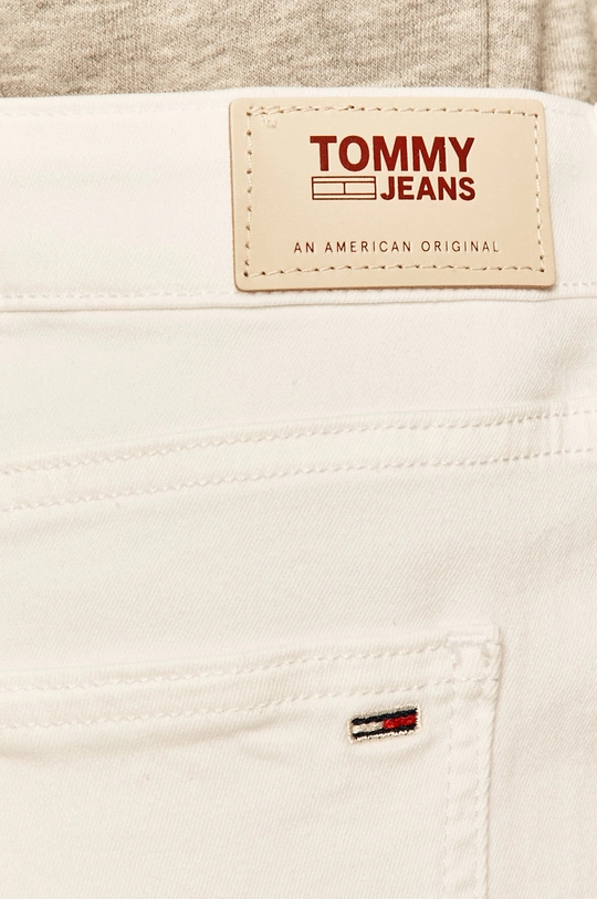 biela Tommy Jeans - Rifľová sukňa