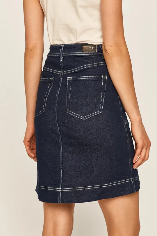 Pepe Jeans - Rifľová sukňa Paige Work  98% Bavlna, 2% Elastan