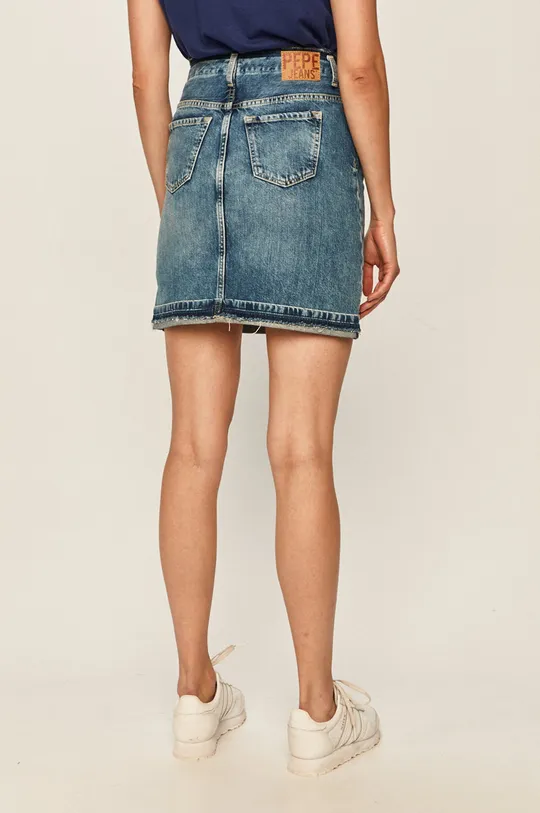 Pepe Jeans - Rifľová sukňa Revive  100% Bavlna