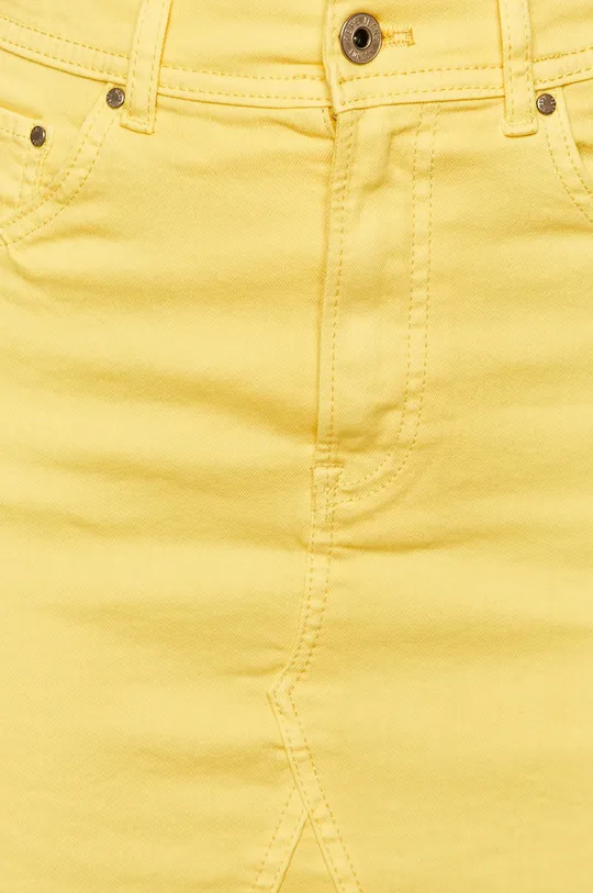 žltá Pepe Jeans - Rifľová sukňa Dani