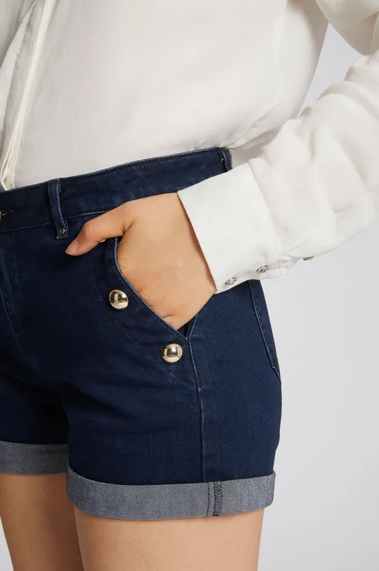 modrá Morgan - Rifľové krátke nohavice