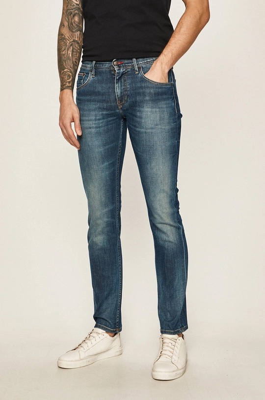 Tommy Hilfiger - Jeansi Denton Stretch Straight Fit albastru MW0MW12697