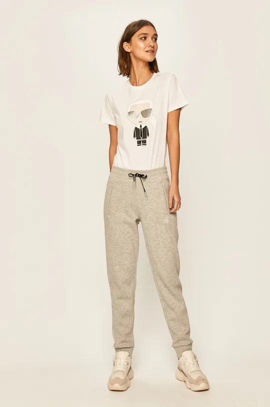 Calvin Klein Jeans - Nohavice sivá