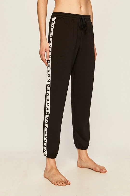 Dkny - Pantaloni de pijama tricotaj negru YI2724402