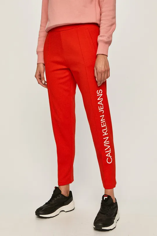 červená Calvin Klein Jeans - Nohavice Dámsky