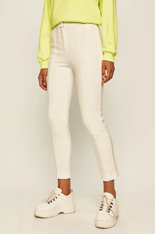 biały Karl Lagerfeld - Spodnie 201W1015 Damski