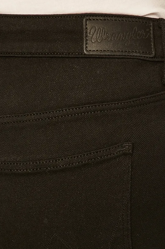 czarny Wrangler jeansy Skinny Crop Black