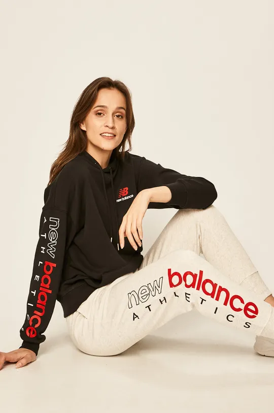 szary New Balance - Spodnie WP01508SAH Damski