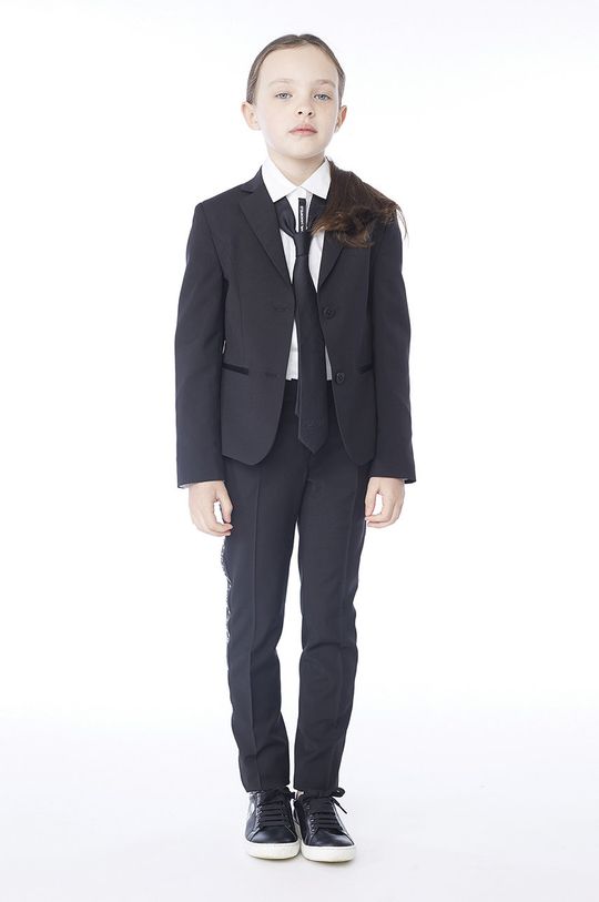 negru Karl Lagerfeld - Pantaloni copii 138-150 cm De fete