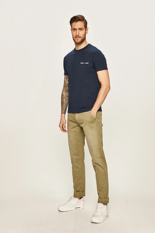 Pepe Jeans - Pantaloni Callen Chino PM211353YD9 verde SS20