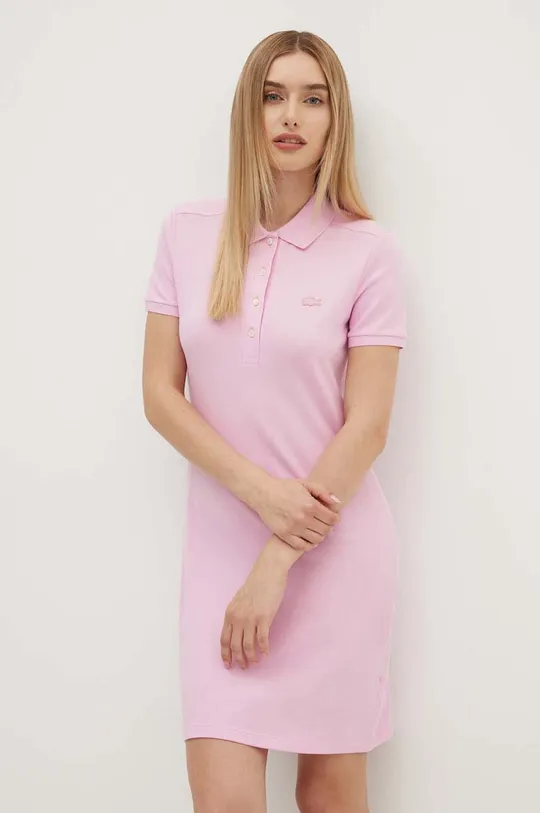 ροζ Φόρεμα Lacoste Γυναικεία
