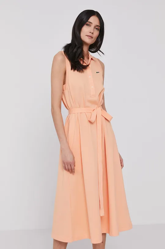 pomarańczowy Lacoste - Sukienka EF5681 Damski