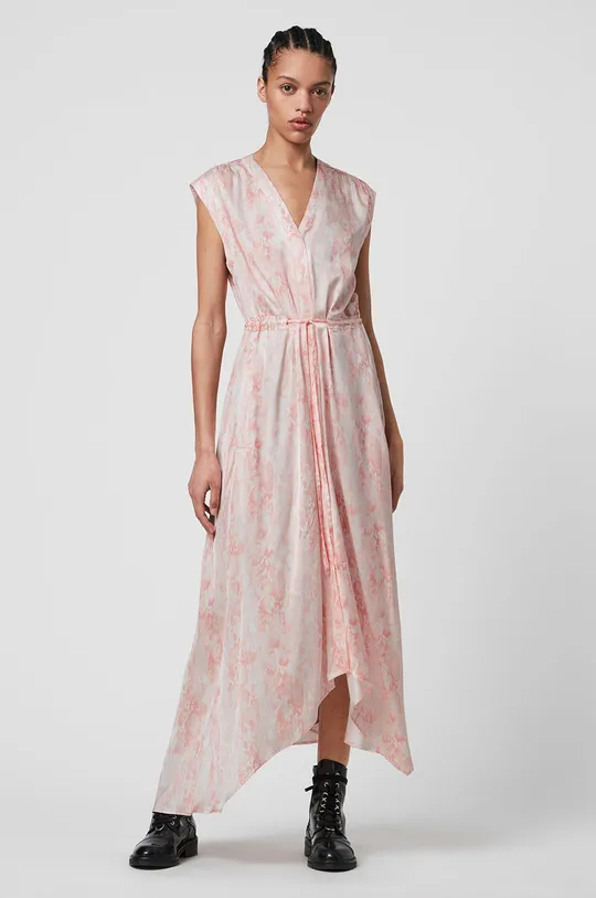 AllSaints - Плаття Tate Masala Dress рожевий