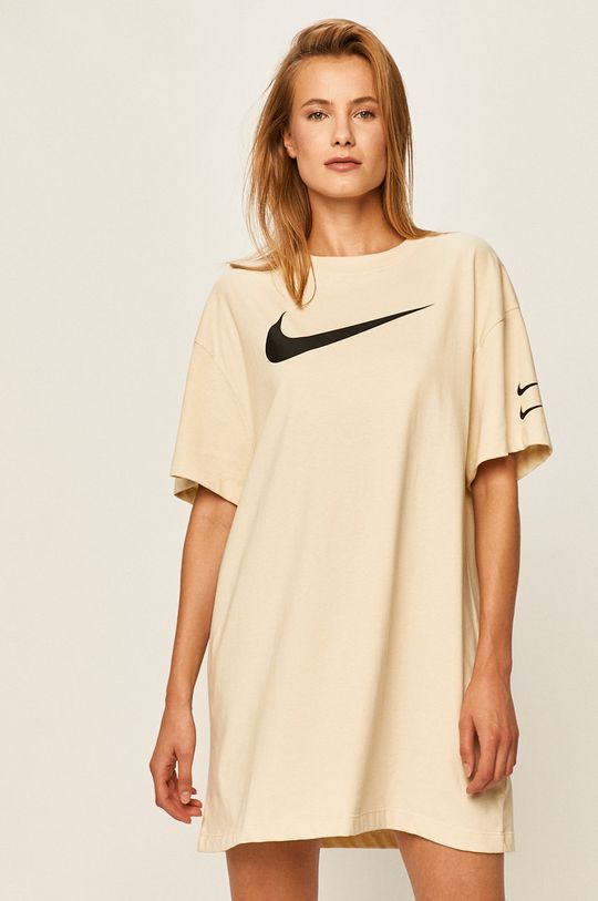 smetanová Nike Sportswear - Šaty Dámský