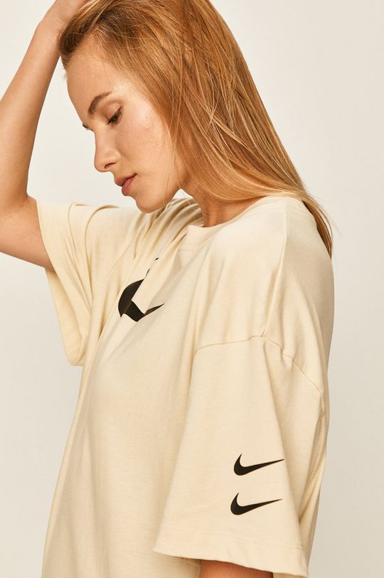 smetanová Nike Sportswear - Šaty