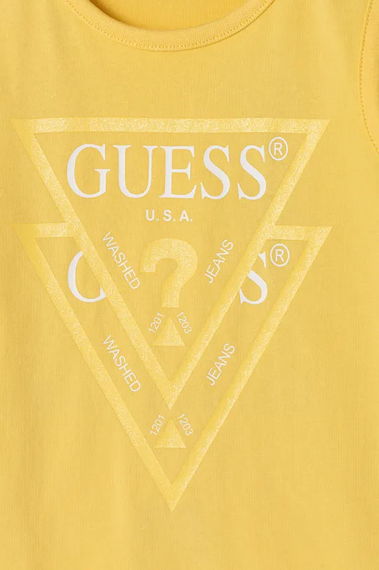 Guess Jeans - Dievčenské šaty 98-110 cm žltá