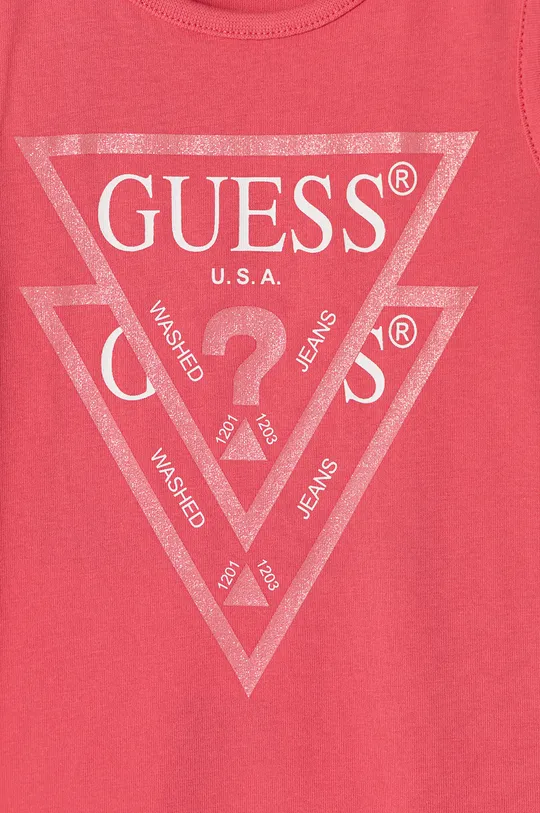 Guess Jeans - Dievčenské šaty 98-110 cm ružová