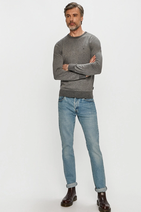 Calvin Klein - Sweter K10K104920 szary