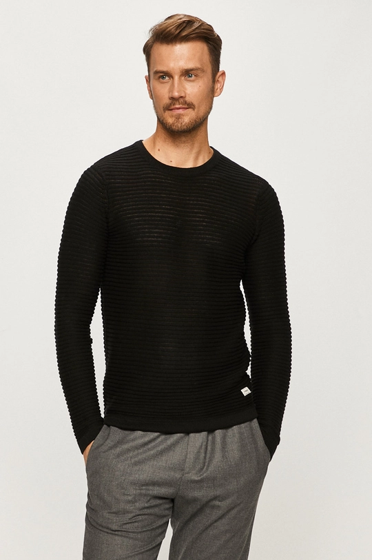 czarny Produkt by Jack & Jones - Sweter Męski