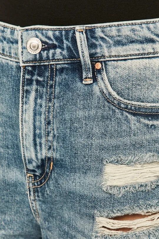 fialová Guess Jeans - Rifľové krátke nohavice