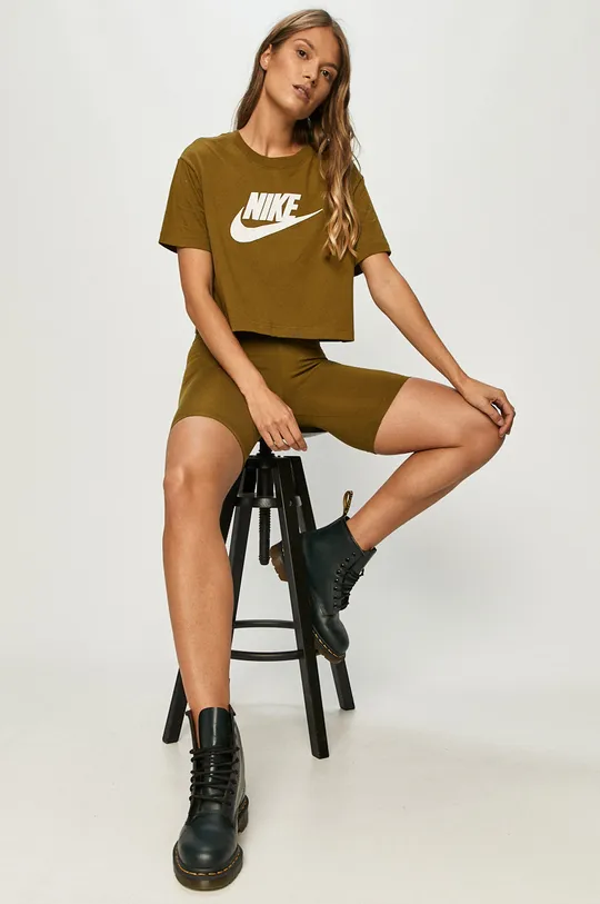 Nike Sportswear - Krátke legíny zelená