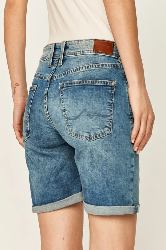 Pepe Jeans - Rifľové krátke nohavice Poppy  98% Bavlna, 2% Elastan