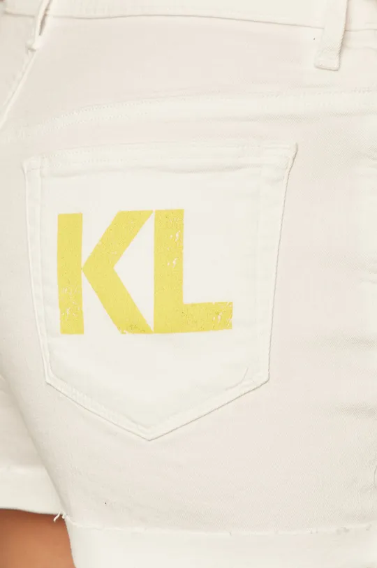 bijela Karl Lagerfeld Denim - Traper kratke hlače
