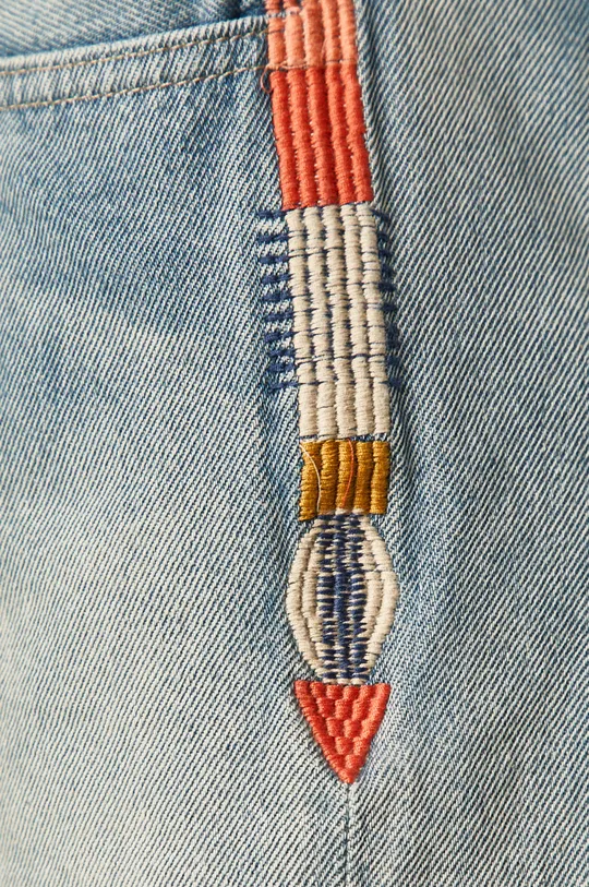 Pepe Jeans - Rifľové krátke nohavice Thrasher Rainbow Dámsky