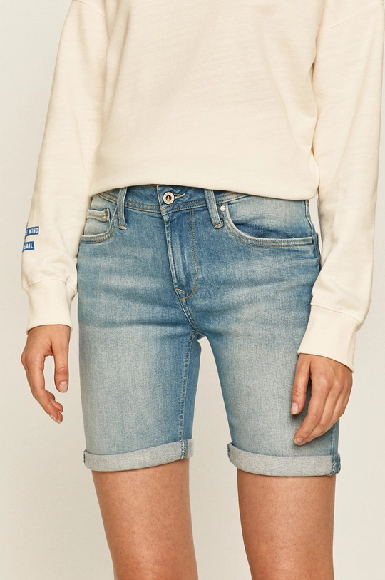 Pepe Jeans - Pantaloni scurti jeans Poppy jeans albastru PL800493ME2.000