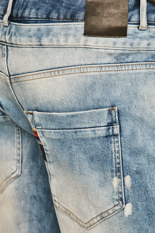 modrá Desigual - Rifľové krátke nohavice