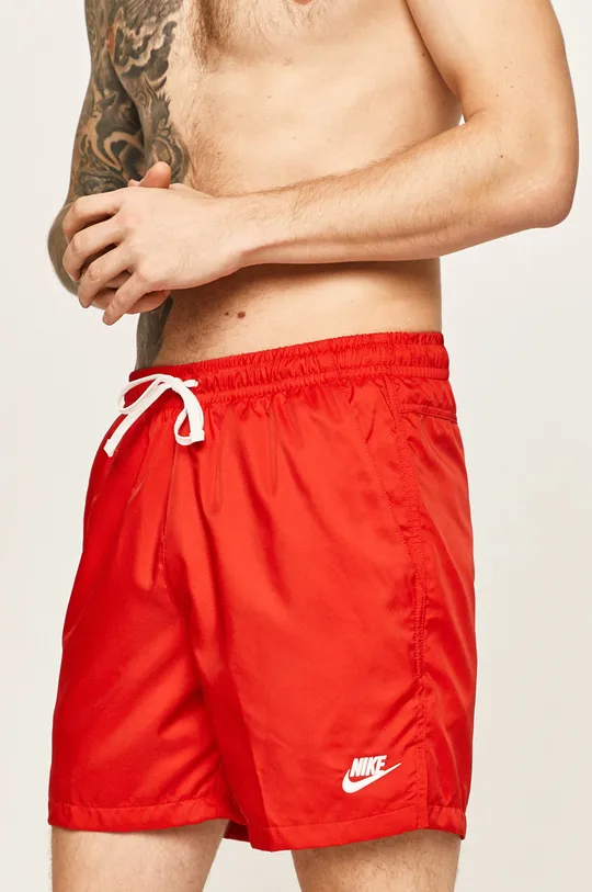 červená Nike Sportswear - Šortky Pánsky