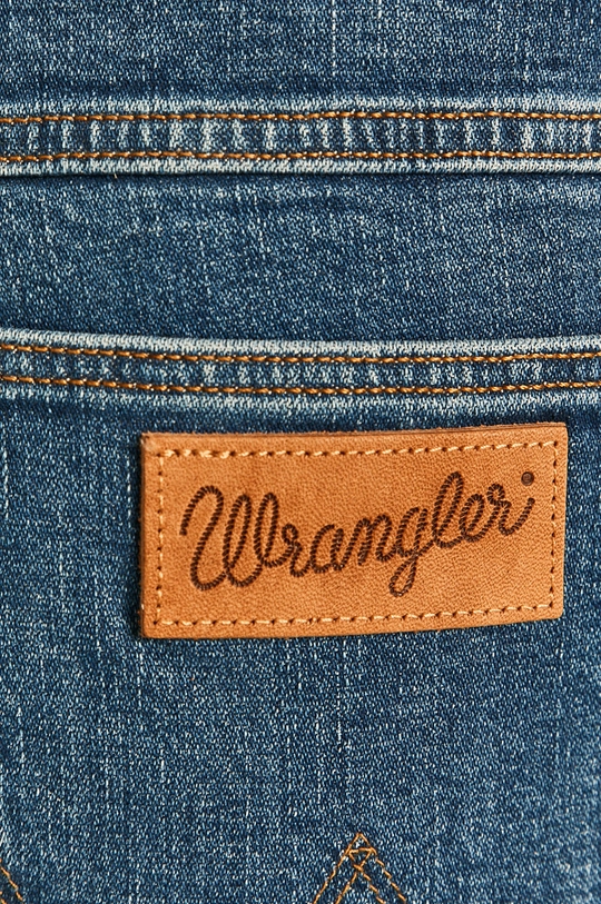 tmavomodrá Wrangler - Rifľové krátke nohavice