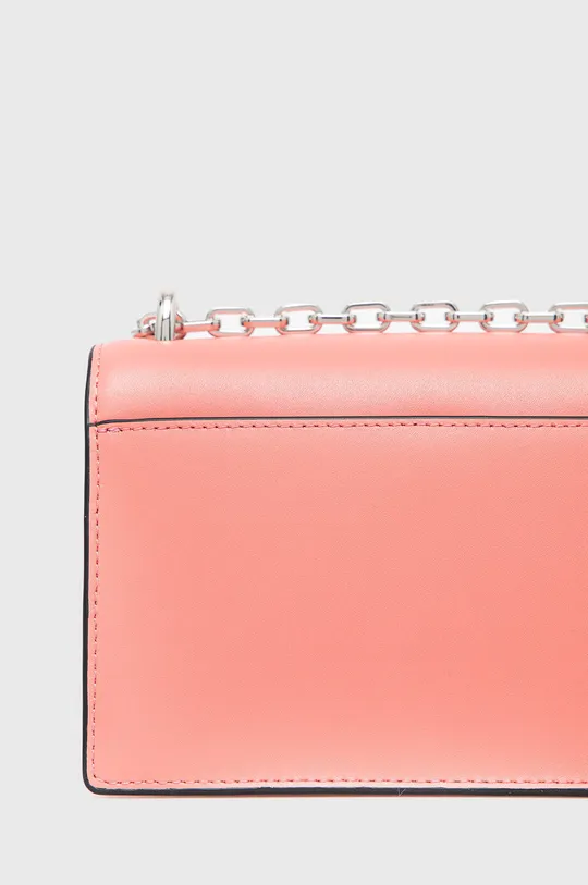 ružová Kožená kabelka Karl Lagerfeld