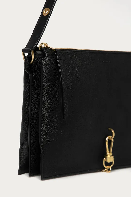 AllSaints - Kožená kabelka Sheringham čierna