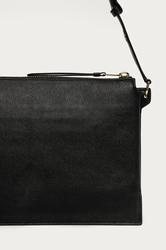 čierna AllSaints - Kožená kabelka Sheringham