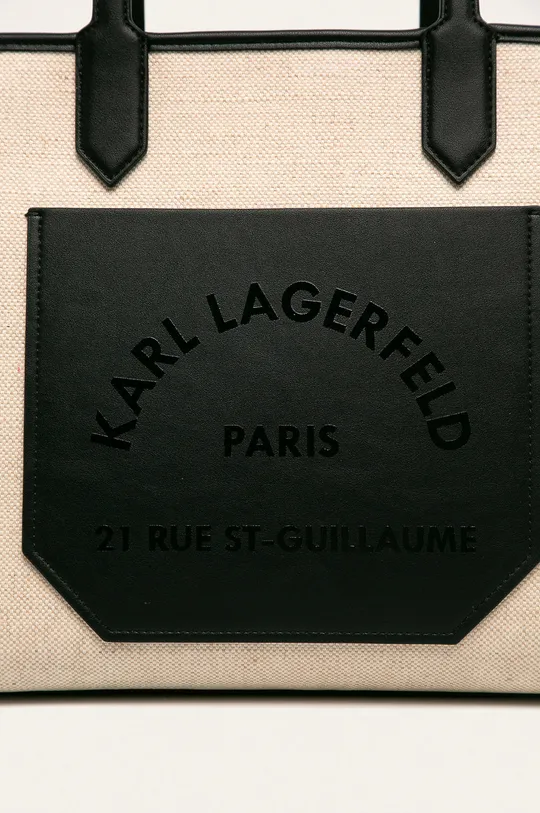 Karl Lagerfeld - Kožená kabelka béžová
