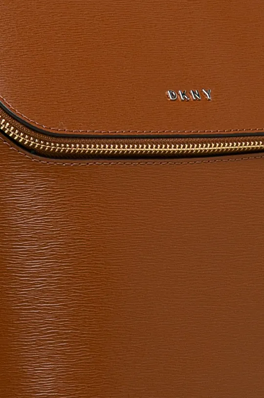 Dkny - Kožený ruksak hnedá
