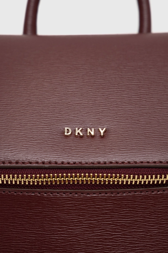 burgundské Dkny - Kožený ruksak