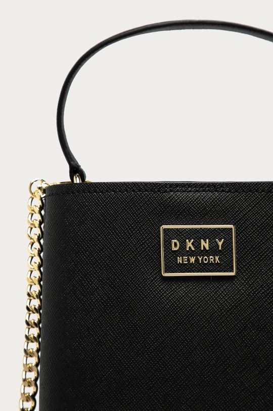 Dkny - Kožená kabelka čierna