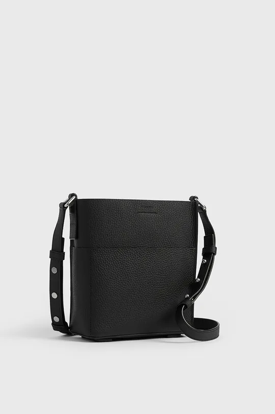 AllSaints - Kožená kabelka čierna