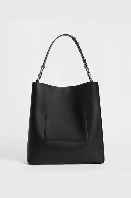 čierna AllSaints - Kožená kabelka