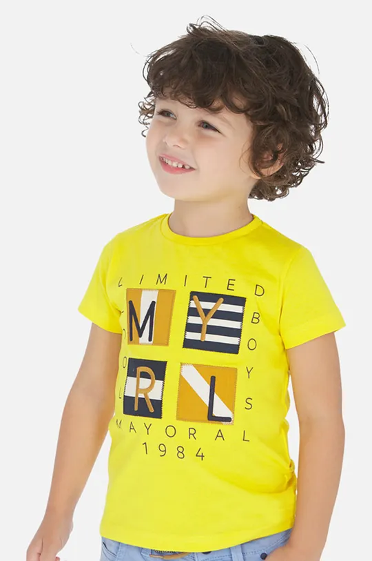 žltá Mayoral - Detské tričko 92-134 cm Chlapčenský