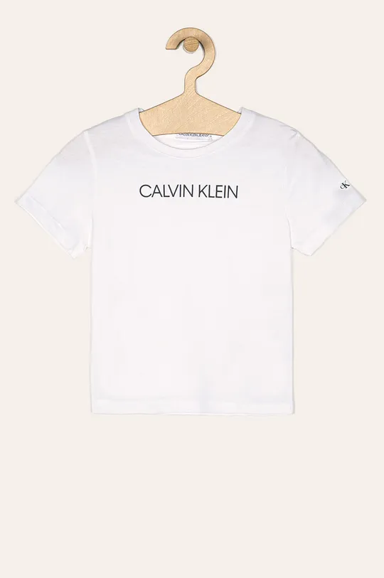 bela Calvin Klein Jeans otroška majica 104-176 cm Fantovski