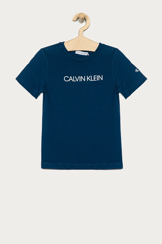 granatowy Calvin Klein Jeans - T-shirt dziecięcy 104-176 cm IB0IB00347 Chłopięcy